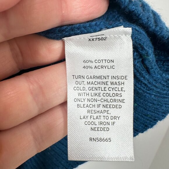 Tucker + Tate Dark Teal Blue Mammoth Holiday Winter Sweater Family Pictures NWT - Picture 3 of 7